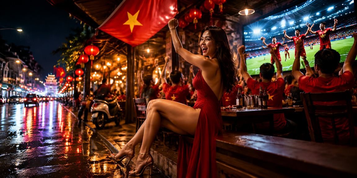 Người chơi cá cược bóng đá tại Hanoi với điện thoại di động